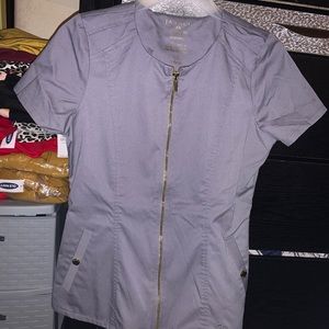 Jaanuu Scrub Set: Top and Pant Graphite